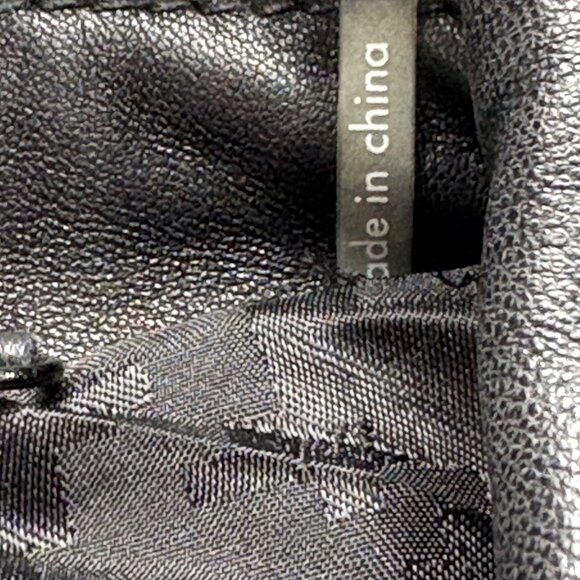 Wilsons Leather Jacket Womens L Black 3M Thinsulate Insulation Blazer Button - Picture 7 of 16